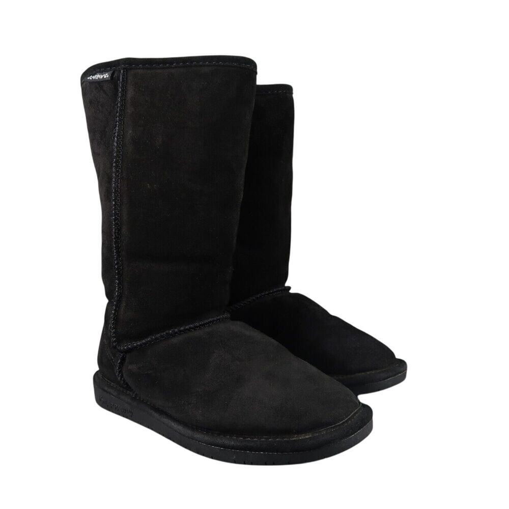 Bearpaw Shoes Womens 9 Boots Winter Warm Comfort Casual Emma Tall Leather Wool